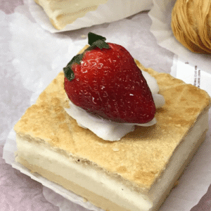 fresh ricotta square dessert
