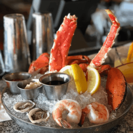 Fresh Seafood Tower<BR>(King Crab Legs, Oysters, Shrimp & Lobsters)<BR>- Includes Free Shipping