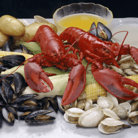 Fresh Maine Lobster Tails <BR>& Fresh Seafood Gift Package <BR>( FREE overnight shipping included )