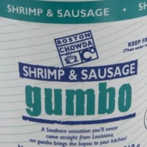 shrimp and cured sausage gumbo chowder